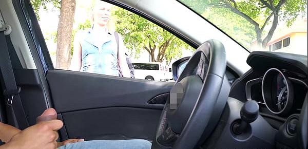  NICHE PARADE - Mature Blonde Slut Gave Me Handjob Through Car Window In Public!